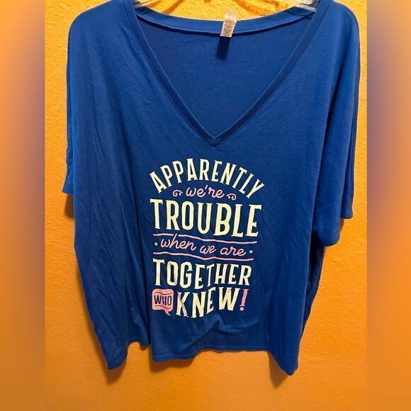 Apparently we are trouble together t shirt - Picture 1 of 4